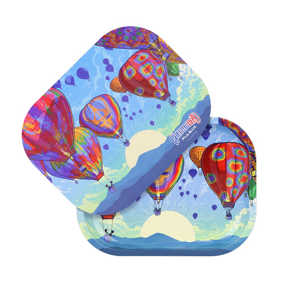 Grateful Dead x Pulsar Mini Rolling Tray & Lid Kit – Hot Air / 7″x5.5″