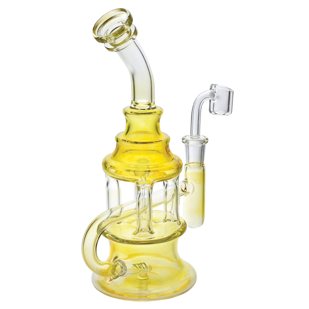 Silver Fumed Oil Rig – 8″ / 14mm Female