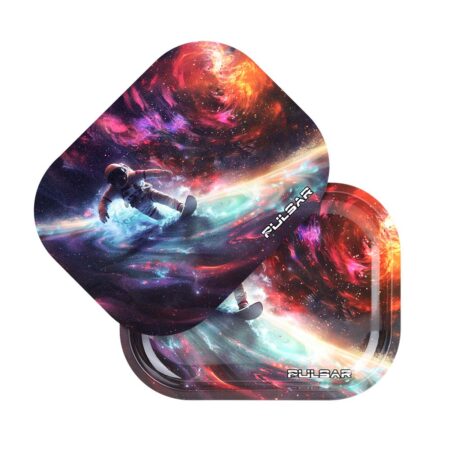Pulsar Mini Rolling Tray & Lid Kit – Astro Surfer / 7″x5.5″