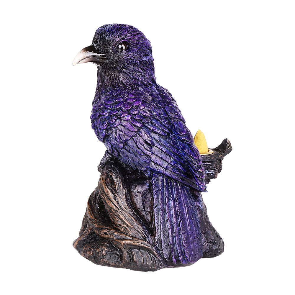 Quoth the Raven Back Flow Polyresin Incense Burner – 6.75″ x 5.25″