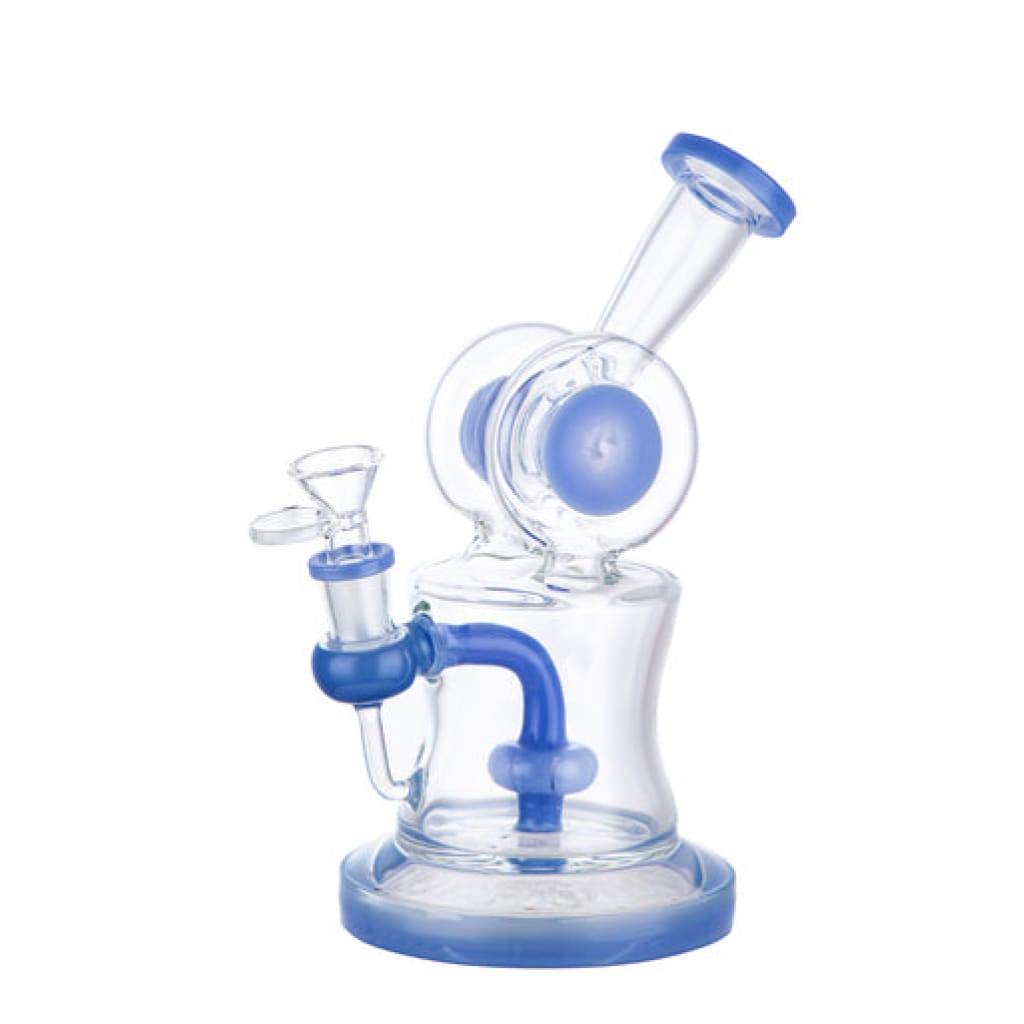Lotus Glass 8 Inch Tall Color Changing Glass Beaker Water Pipe