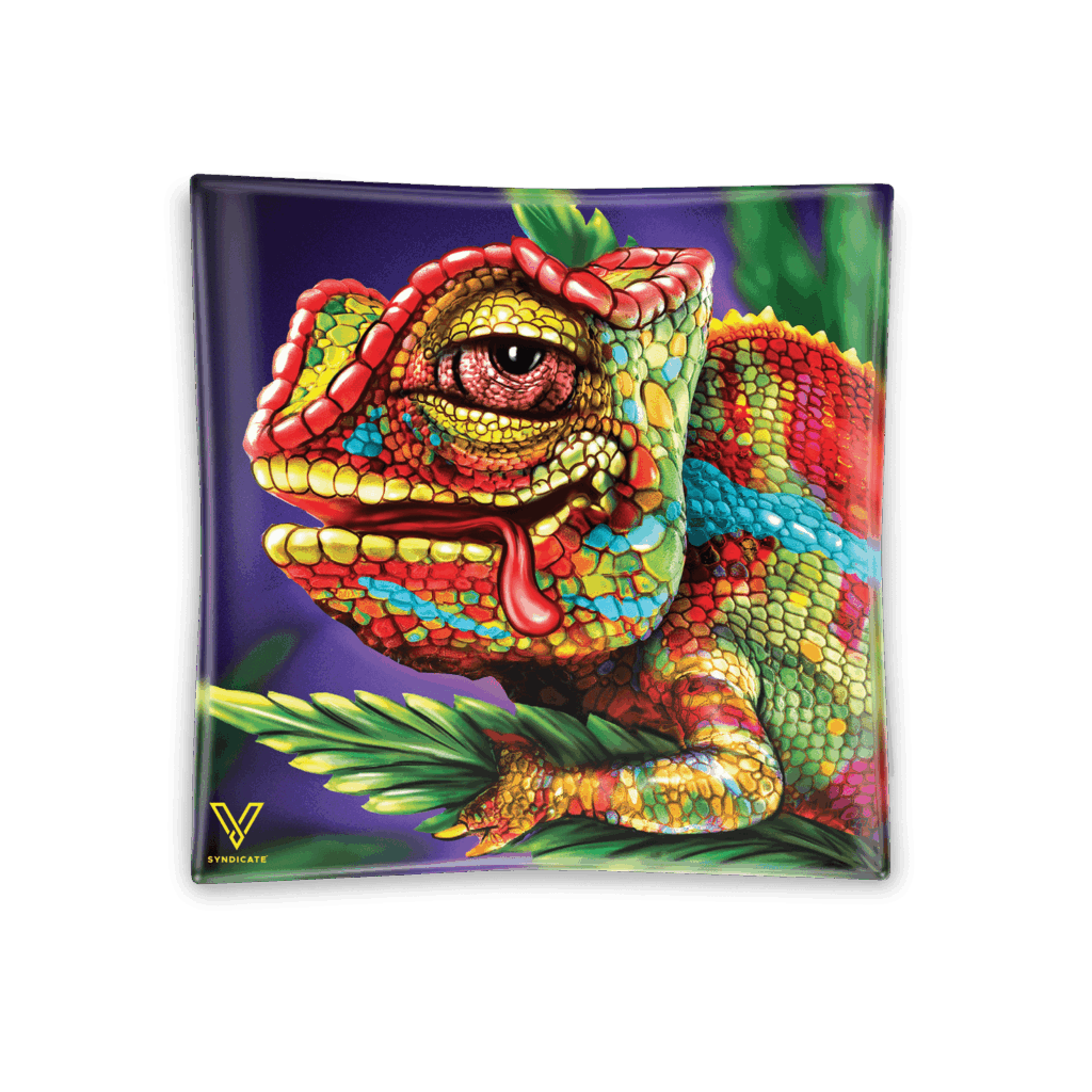 Cloud 9 Chameleon Blazin’ Ashtray Glass