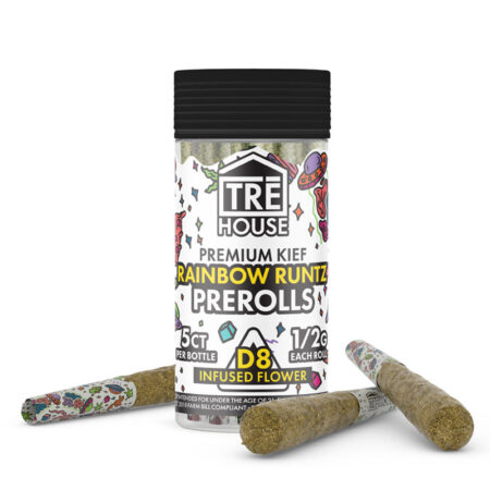 Preroll - Rainbow Runtz - D8 Infused Flower - 5ct