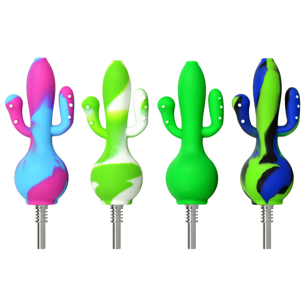 Cactus Silicone Dab Straw – 5.8″ / Colors Vary