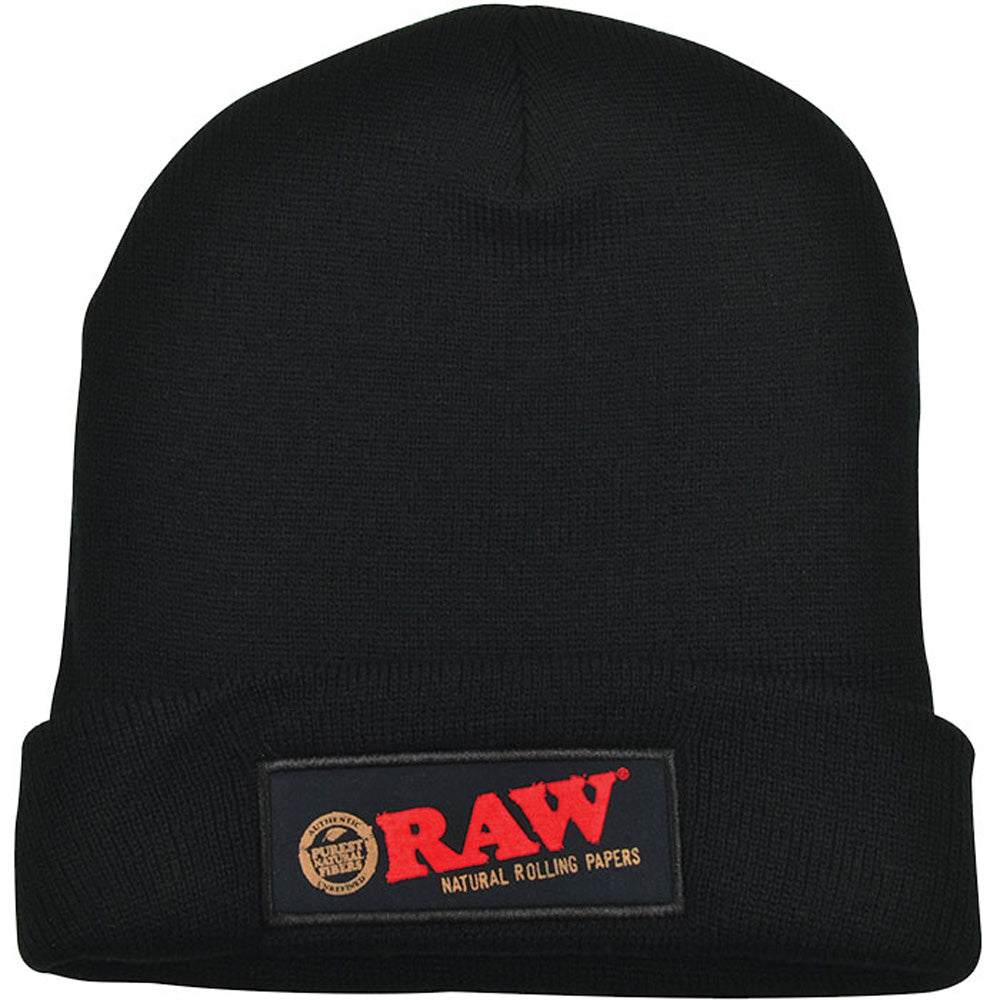 Raw Beanie Hat – Black