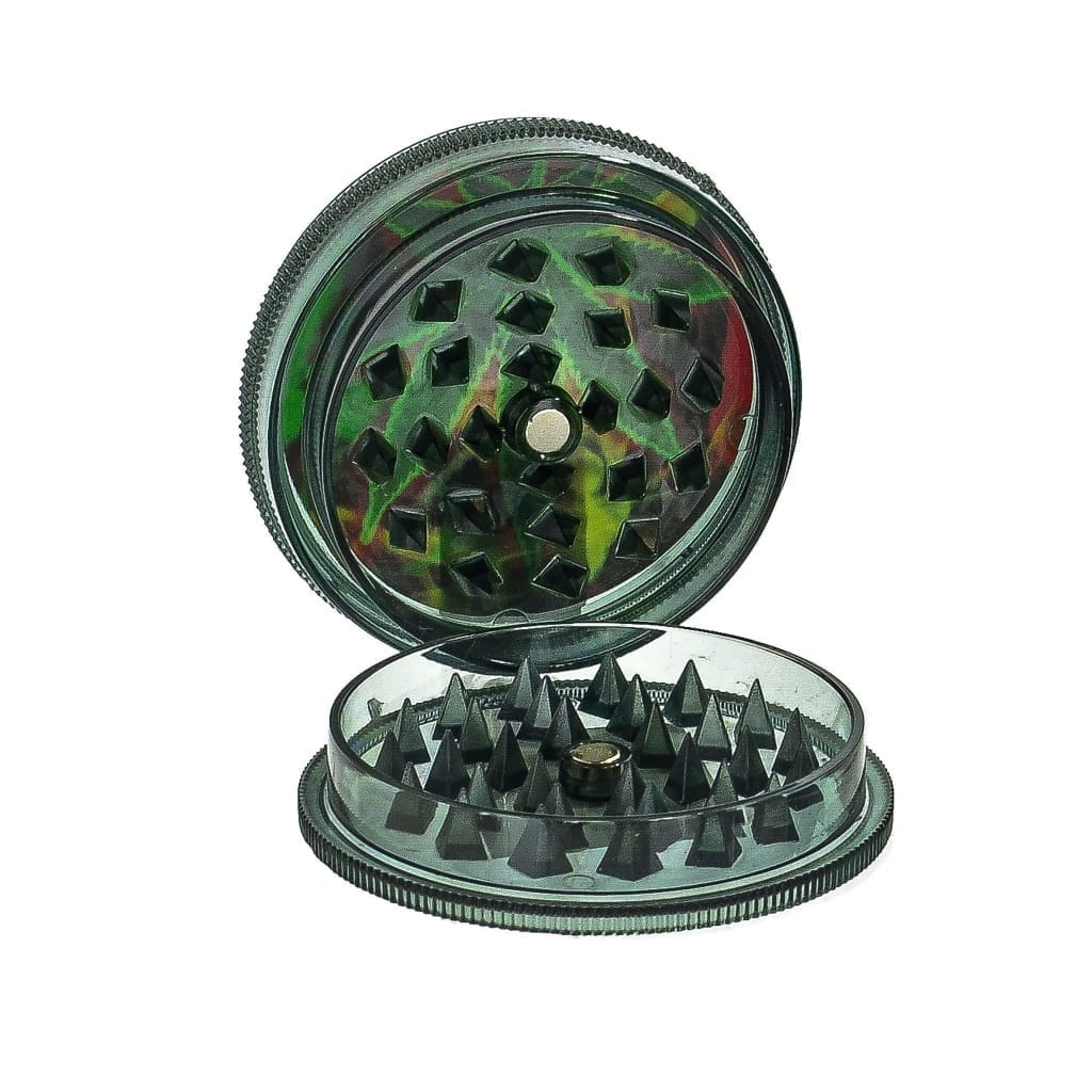 Acrylic Herb Grinder Leaf Print 2 Part Design - Image 7