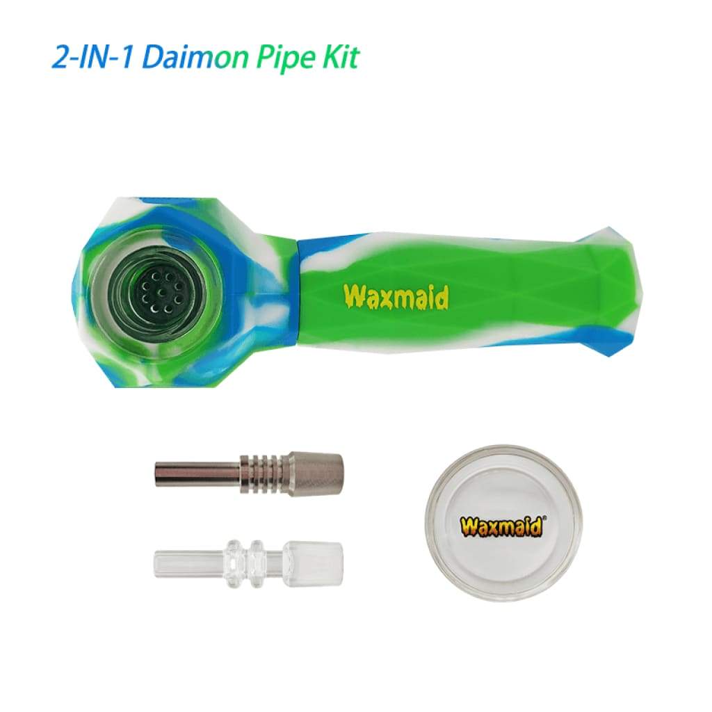Waxmaid Daimon 2-in-1 Silicone Pipe and Nectar Collector Kit