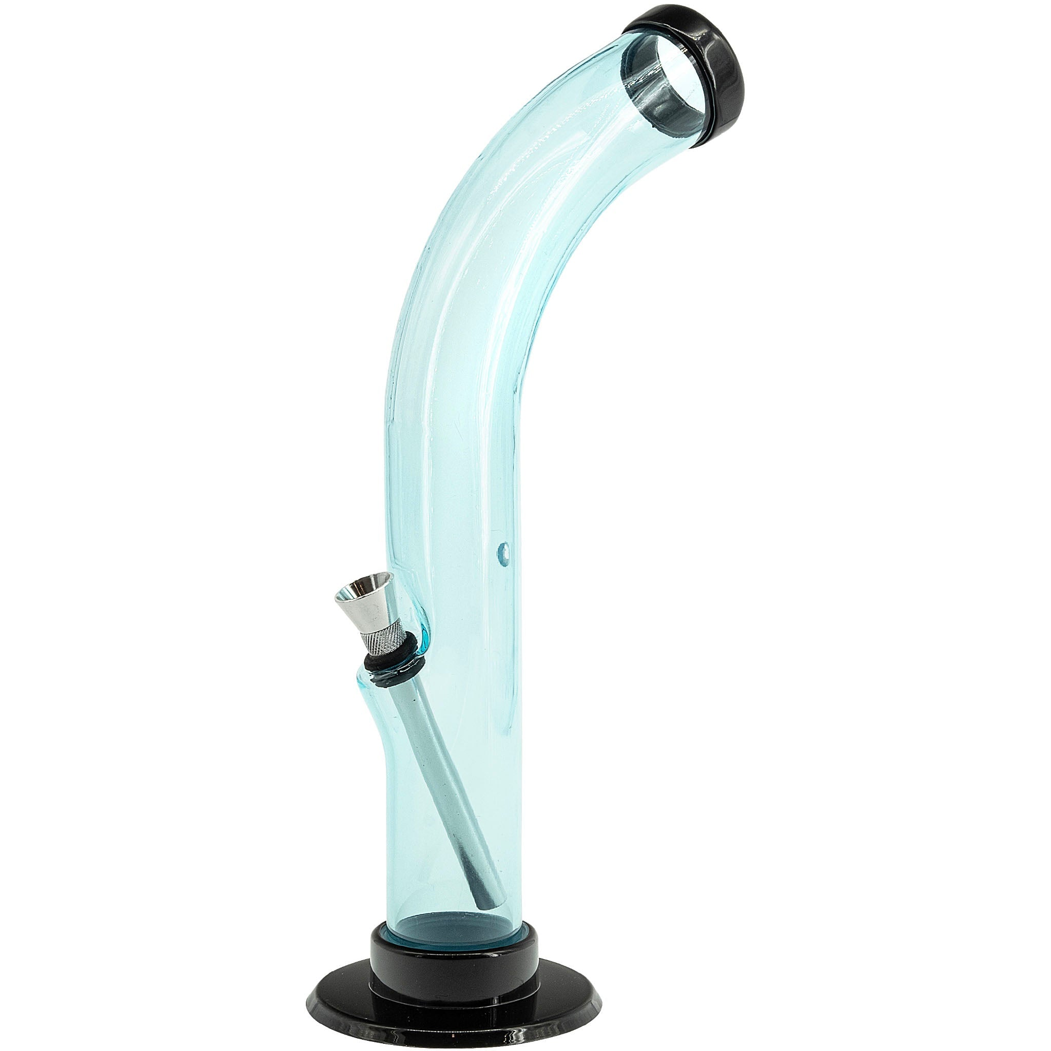 Acrylic Curved Tube Bong 10'' - Image 12