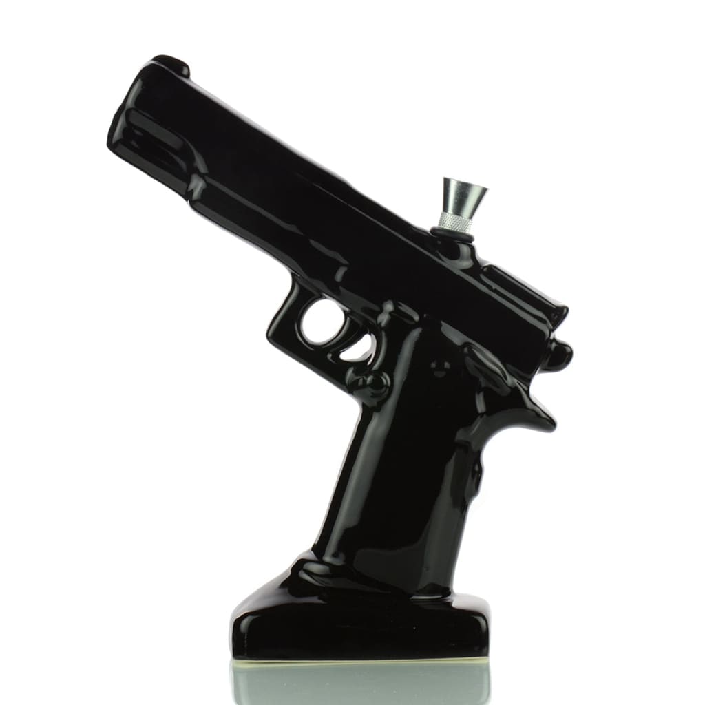 Ceramic Gun Water Pipe 8 Inch Hand Pipe Approx 325 Grams