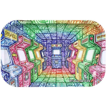 Pulsar Metal Rolling Tray – Arcade Madness / 11″x7″
