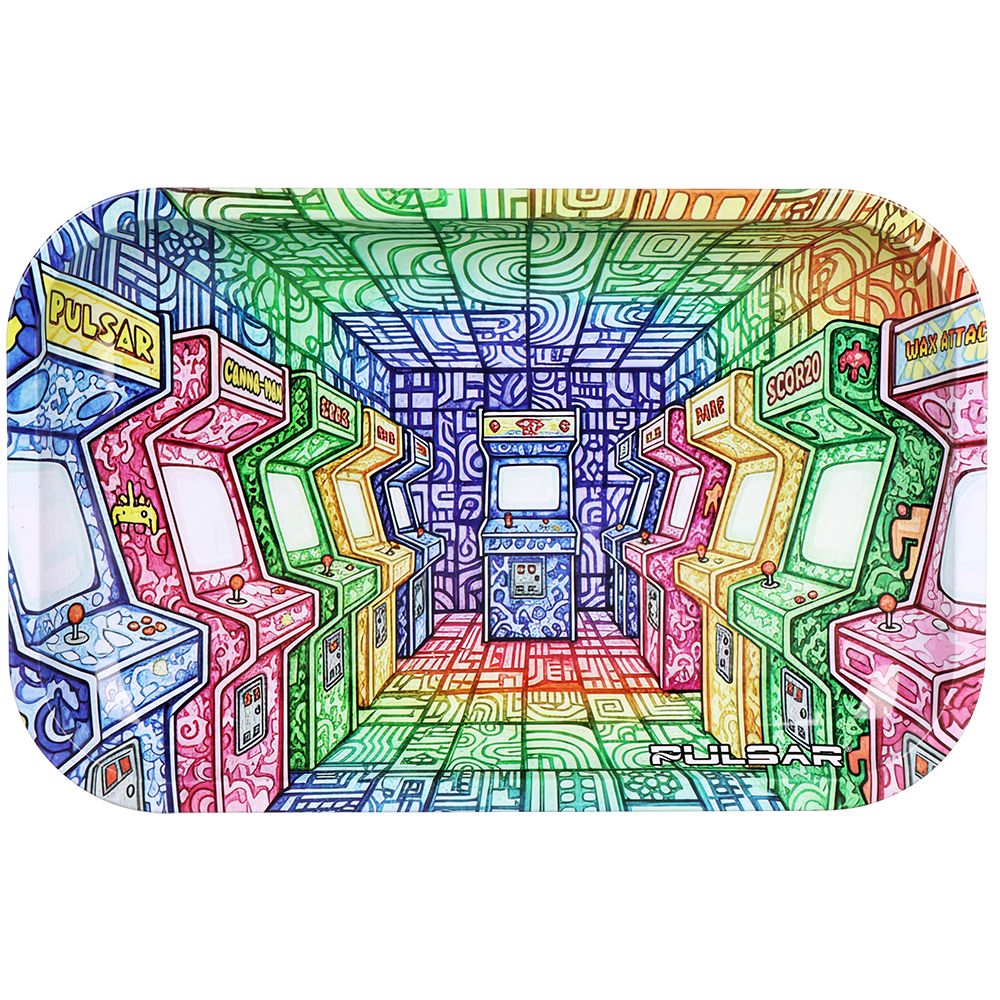 Pulsar Metal Rolling Tray – Arcade Madness / 11″x7″