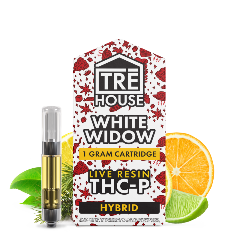 Cartridges – White Widow – Live Resin – THC-P – (50 x 5 Pack) – 250pc MC