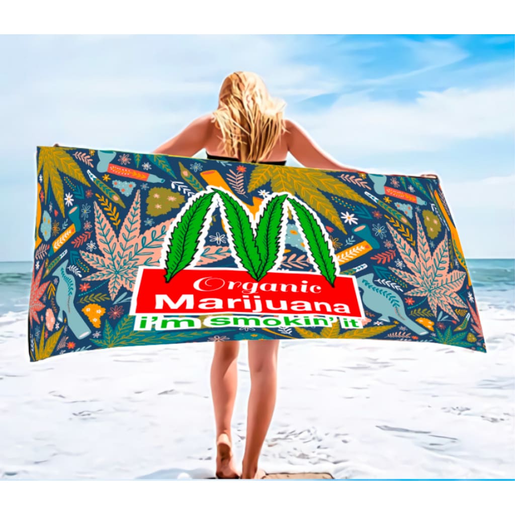I’m Smoking it Beach Towel for a Personal Statement
