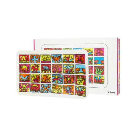 K. Haring Glass Rolling Tray