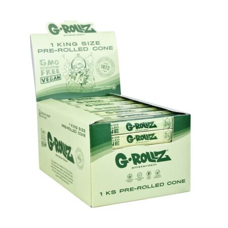 G-ROLLZ Organic Hemp Green Pre-Rolled Cones - King Size 72ct