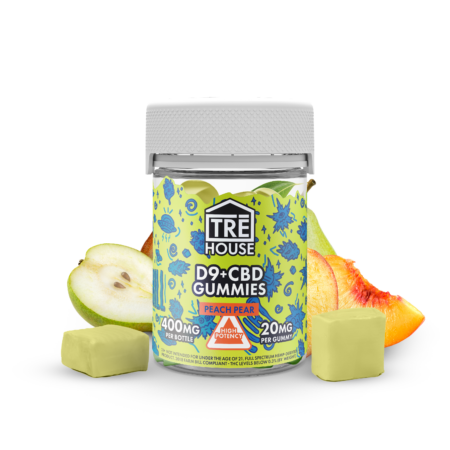 Gummies - Delta 9 w/ CBD - Peach Pear (10 x 6 Pack) - 60pc MC