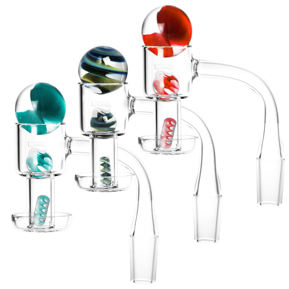 Pulsar Terp Slurper Twist Set w/ Banger – 4pc/14mm M/Colors Vary