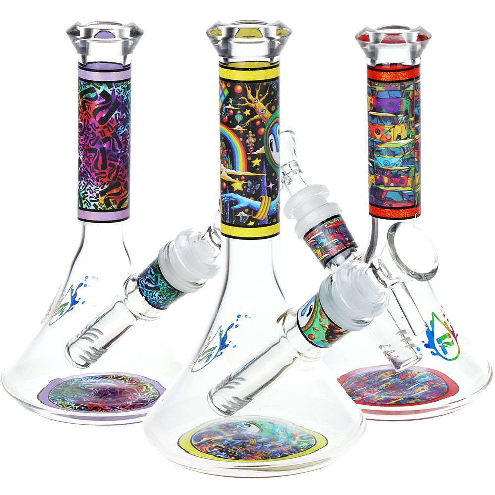 Pulsar Design Series Flared Beaker Glass Water Pipe | 6.75″ | 14mm F