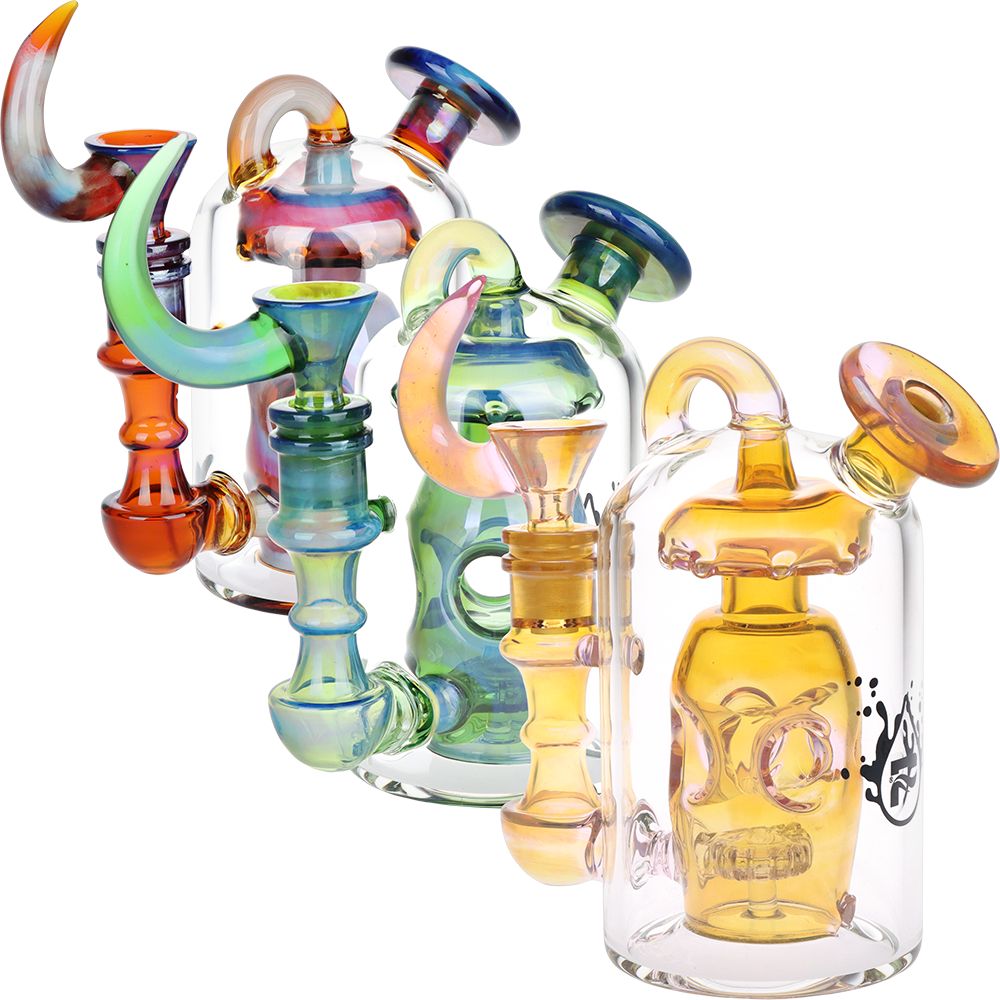 Pulsar Unholy Lantern Incycler Glass Water Pipe – 6″ / 14mm F / Colors Vary