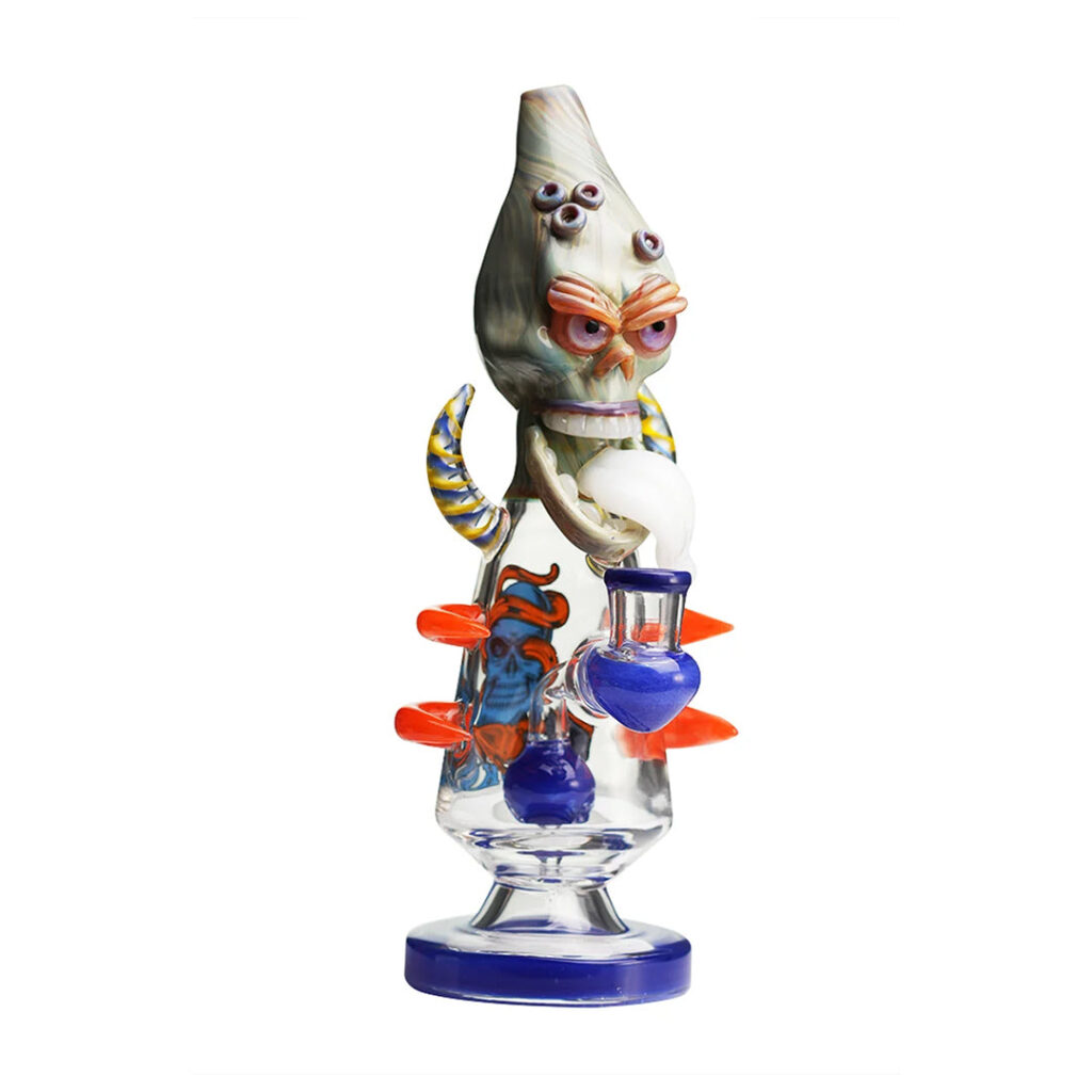 Lookah Glass 11″ Cool Skull Bone Water Pipe