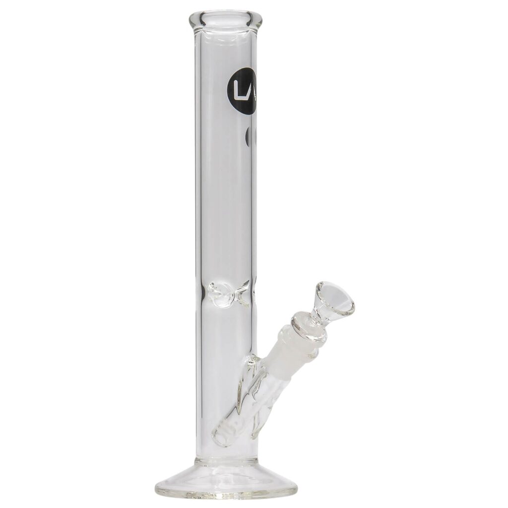 LA Pipes 12″ Clear Straight Shot Bong