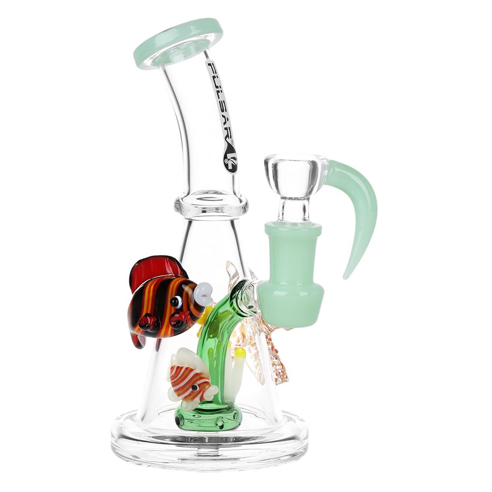 Pulsar Just Keep Swimming Glass Water Pipe – 6.5″ / 14mm F