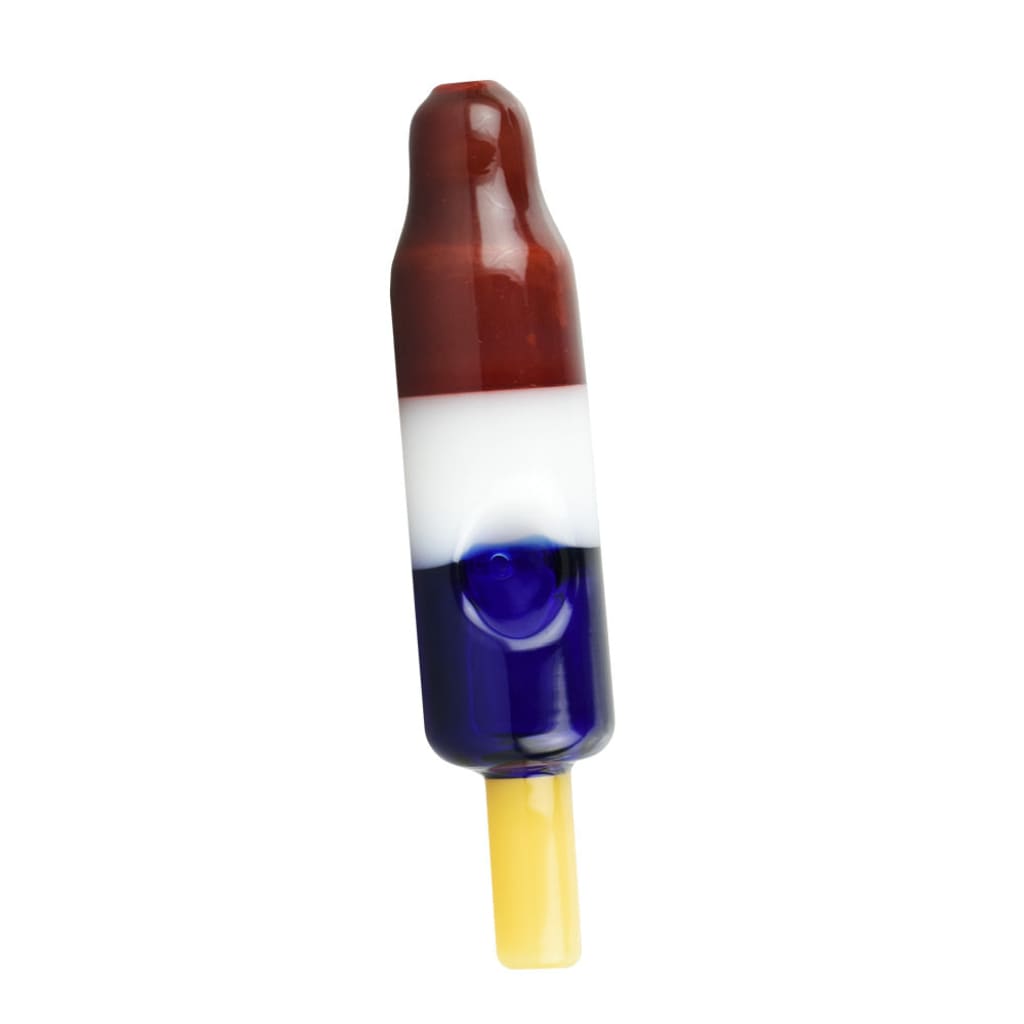 Rocket Pop Glass Hand Pipe In Sturdy Borosilicate Glass