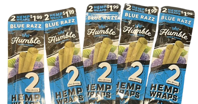 Humble Natural 2 Wraps Per Pack Blue Razz Flavor (5 Count)