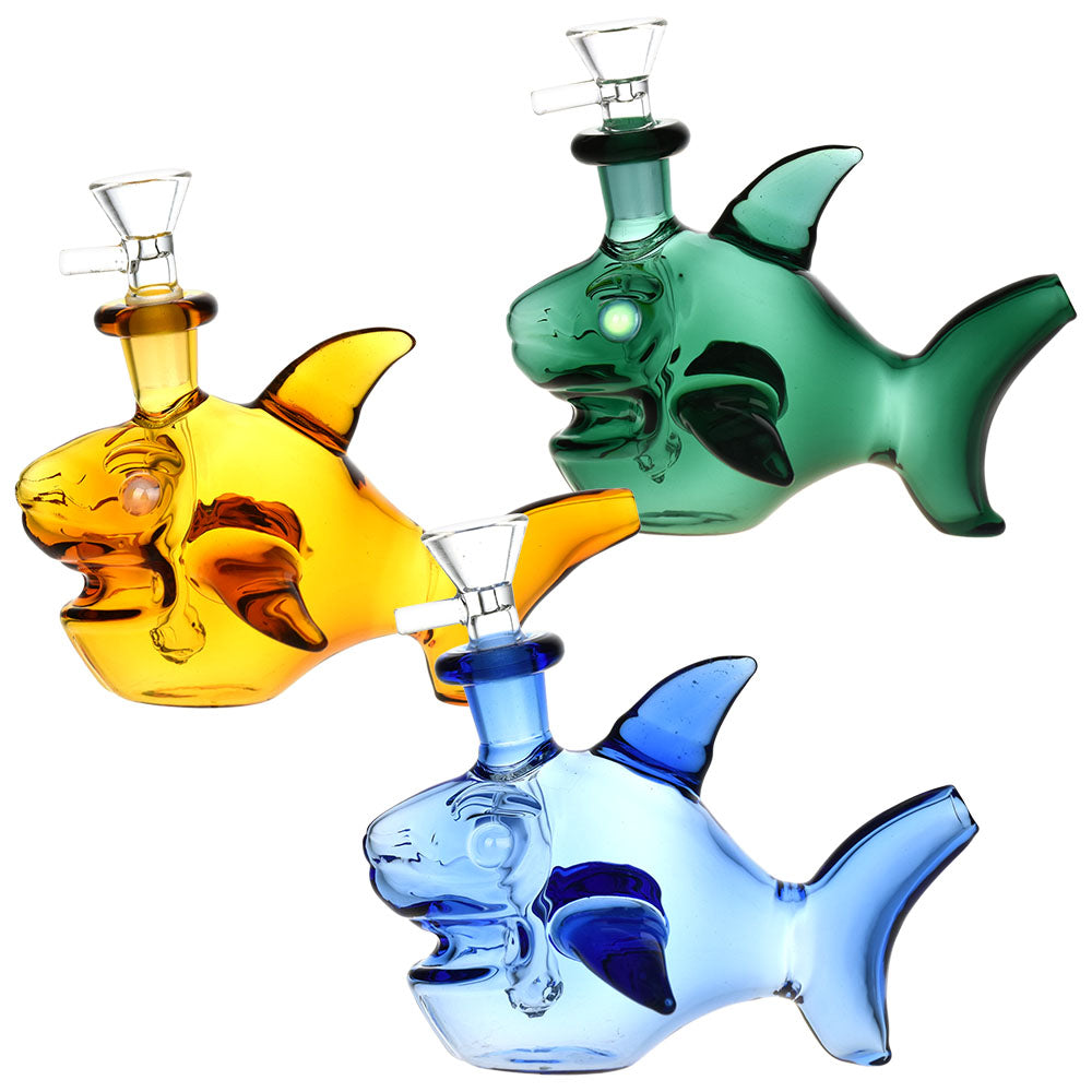 Ocean Authority Glass Water Pipe – 4″ / Colors Vary