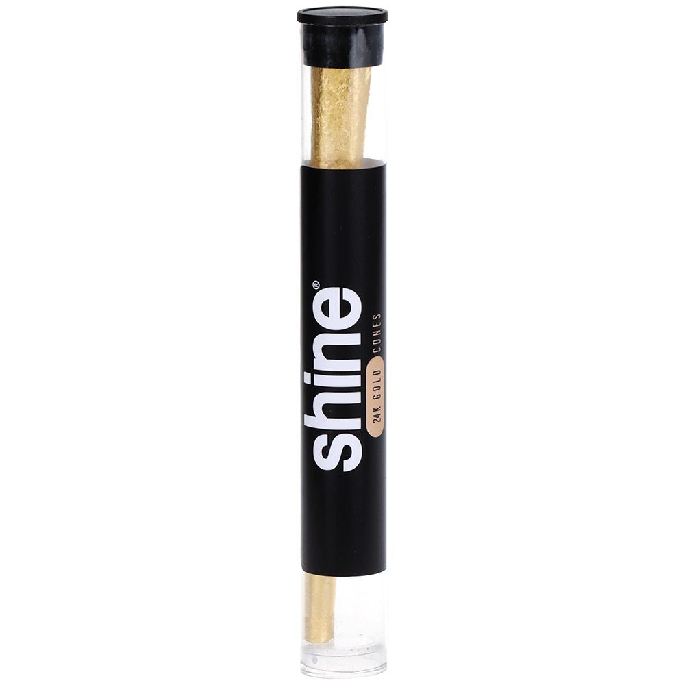 Shine 24K Gold Pre-Rolled Cones – 2pc Tube / 1 1/4