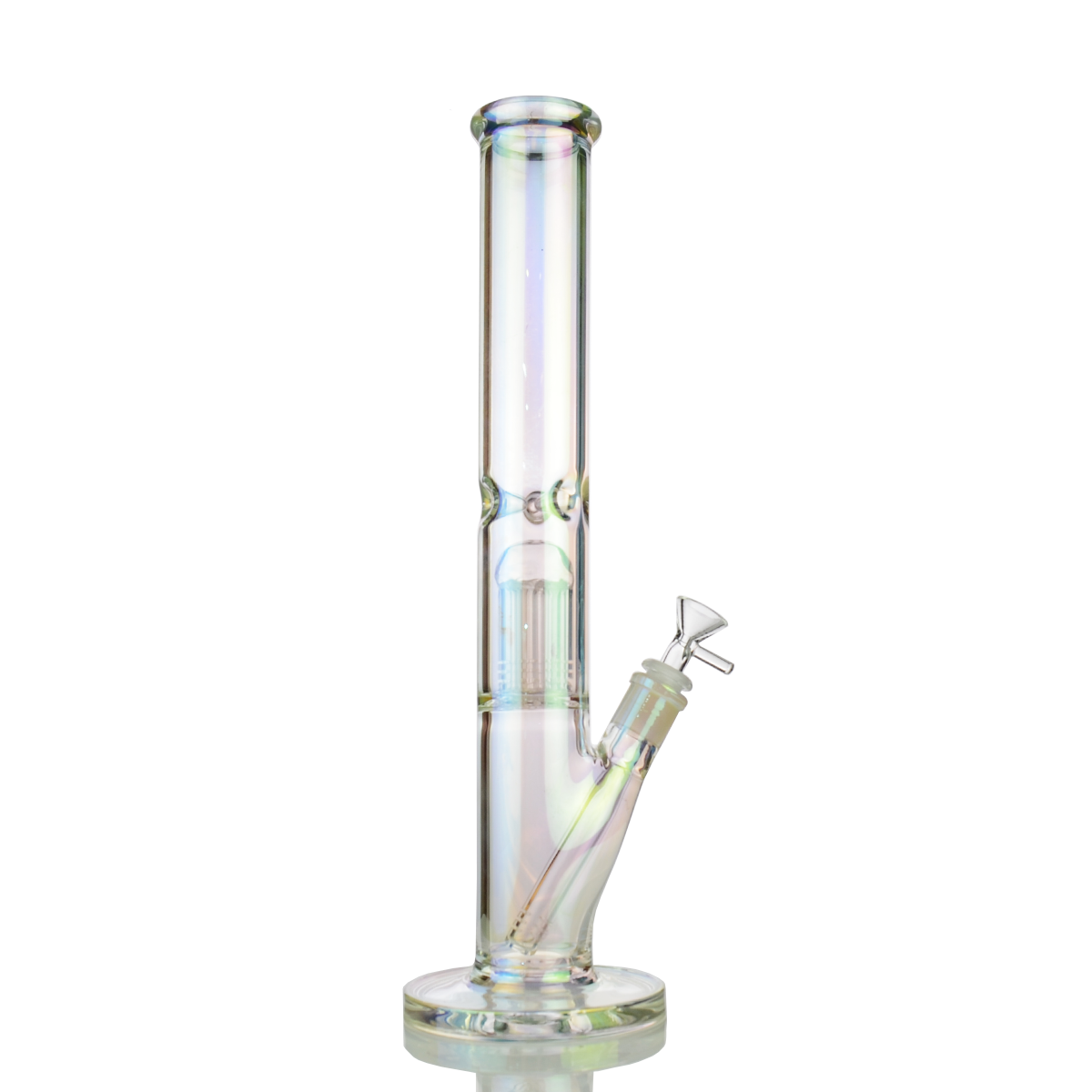 16-inch Electro Plated Glass Water Pipe with Percolator - Image 2
