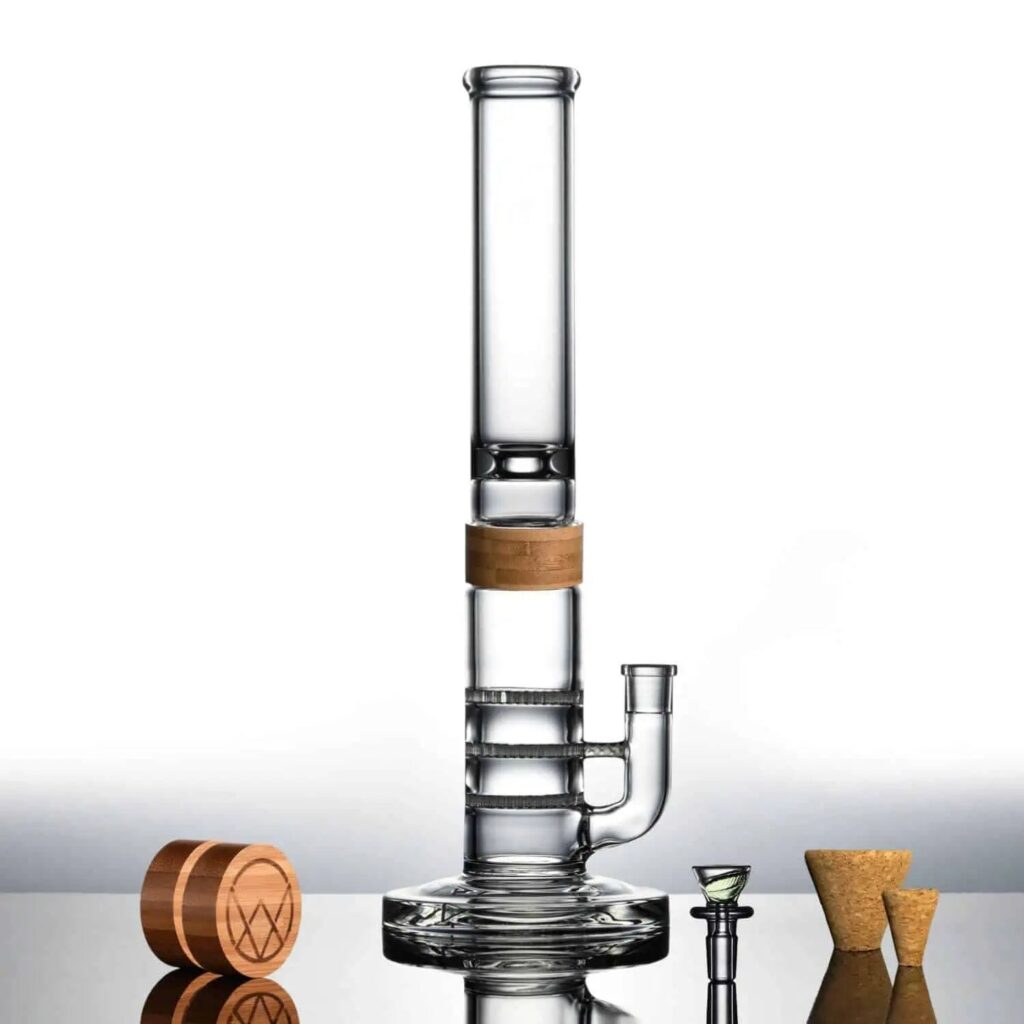Vitae Glass T.H.C Bong – 16″ (Triple Honey Comb)