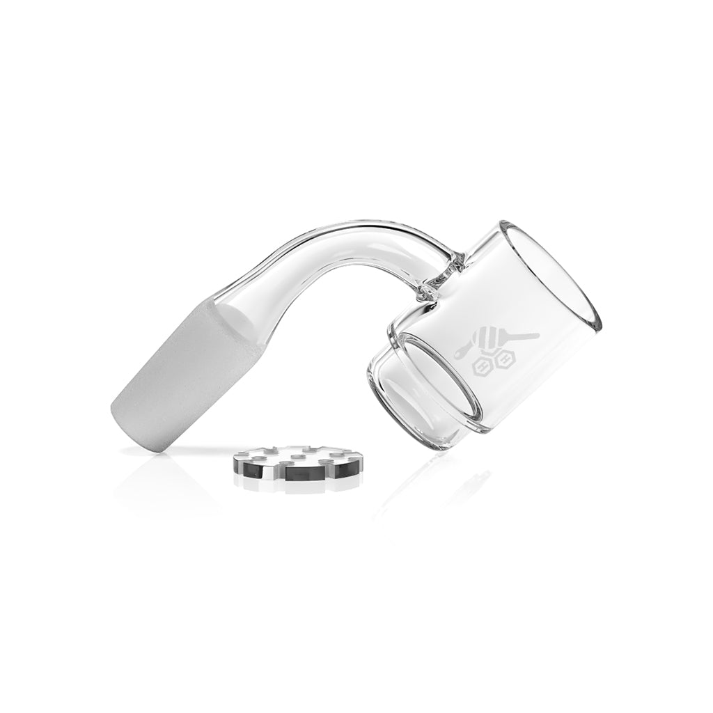 HONEY DISC DEEP DISH QUARTZ BANGER – 90° DEGREE | YL