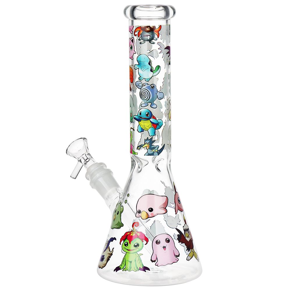 Pocket Monsters Beaker Glass Water Pipe – 10″ / 14mm F
