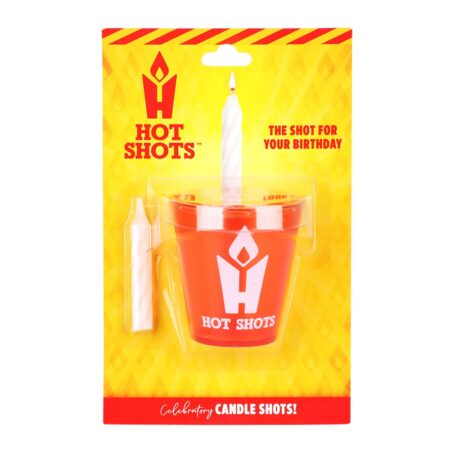 Hot Shots Birthday Candle Shot Glass – 2oz