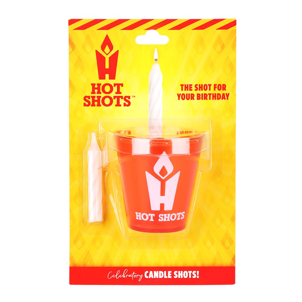 Hot Shots Birthday Candle Shot Glass – 2oz