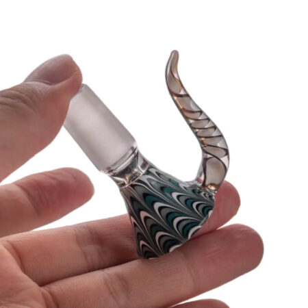 Heady Style Colorful Glass Bowl with 18mm Male Joint