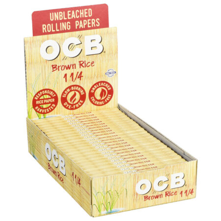OCB Brown Rice Rolling Papers 24pcs