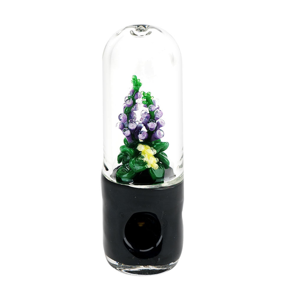 Empire Glassworks UV Reactive Dry Pipe- 4.5″/Purple Foxglove
