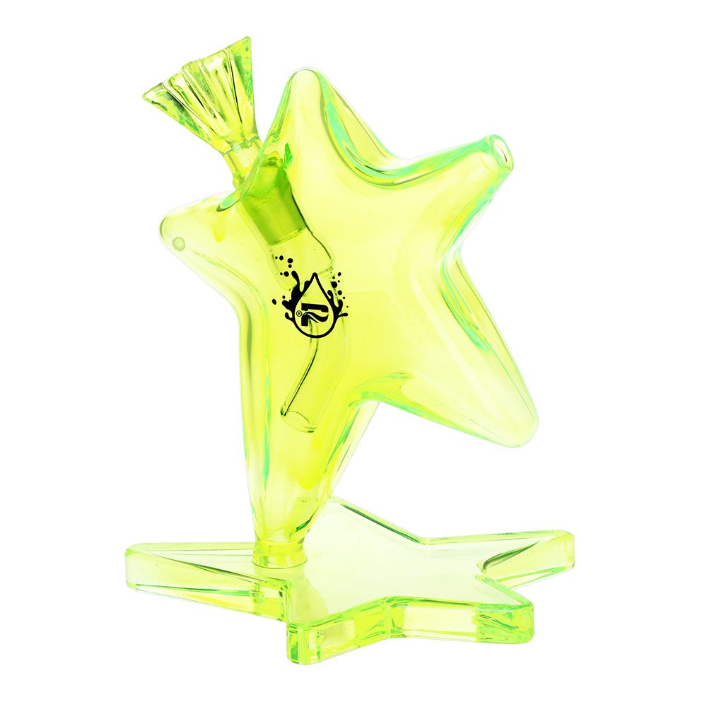Pulsar Star Power Glass Water Pipe – 6.5″ / 14mm F / Green
