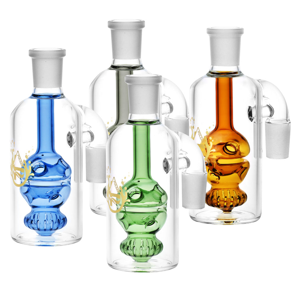 Pulsar Egg Perc Ash Catcher – 90 Degree / Colors Vary