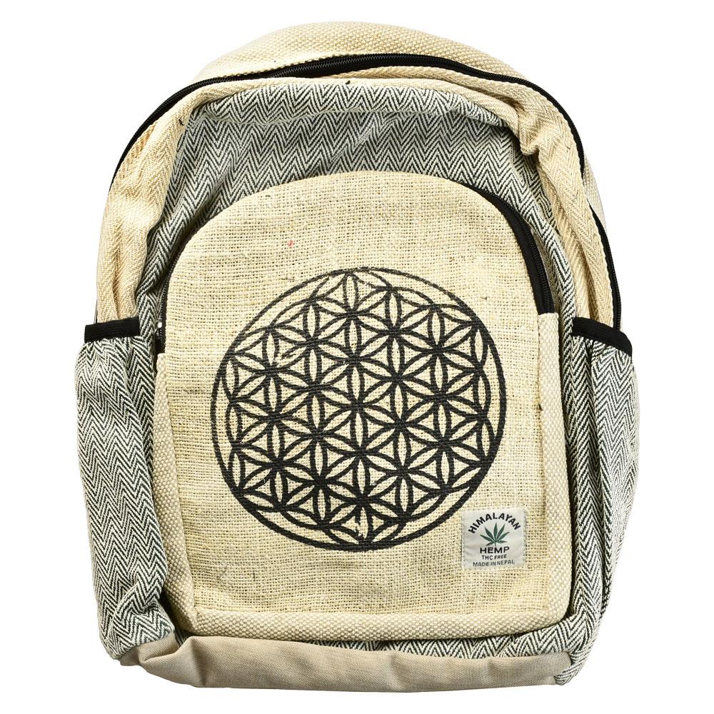 ThreadHeads Hemp Sacred Geometry Backpack