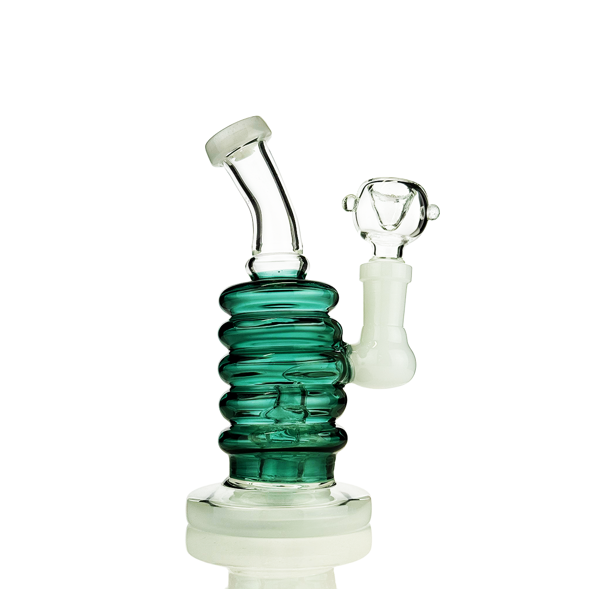 6" Color Tube Ring Body Water Pipe - Image 2